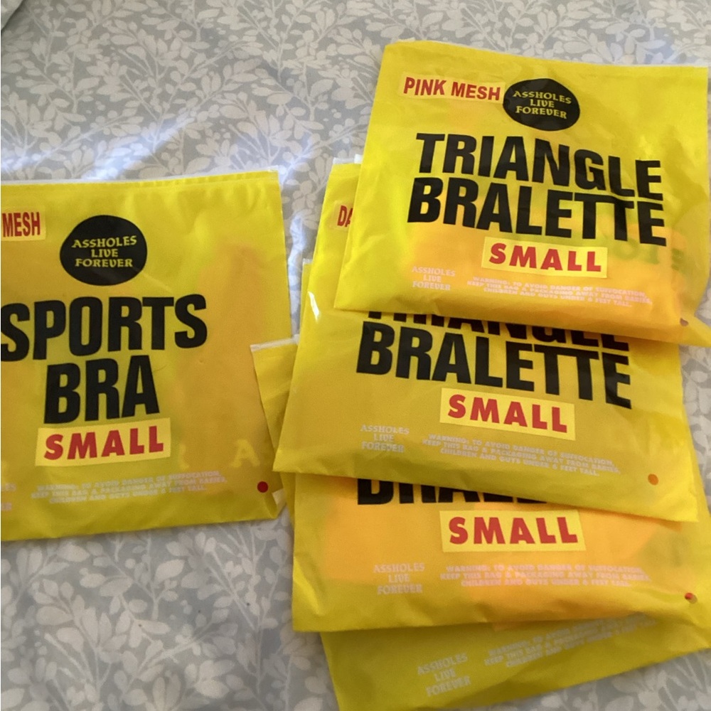 Sports Bra and Triangle Bralette Set